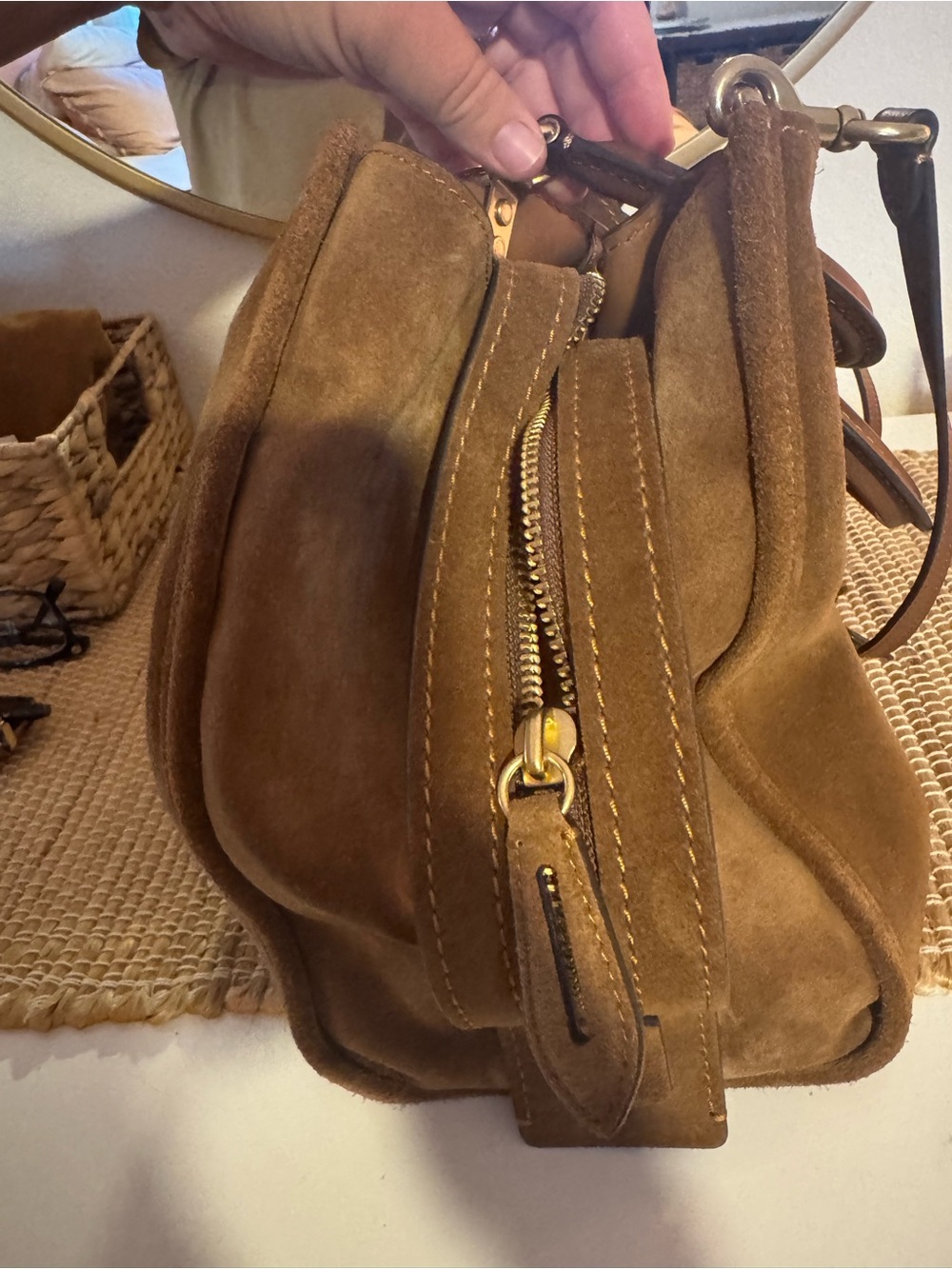 Coach Rogue 40 Warm Brown Suede - Picture 9 of 12